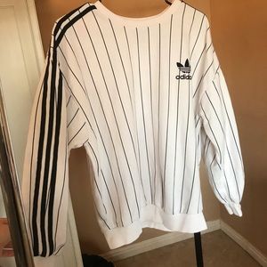 ADIDAS striped sweatshirt!!